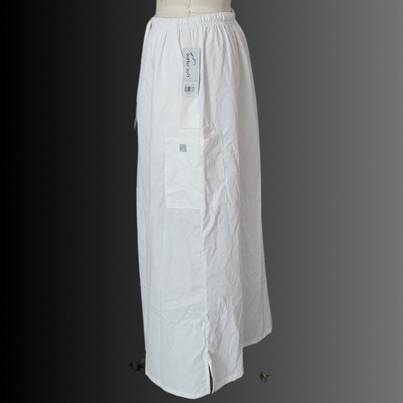 WHITE BUTTER SOFT SCRUBS SKIRT SZ M - Picture 2 of 3